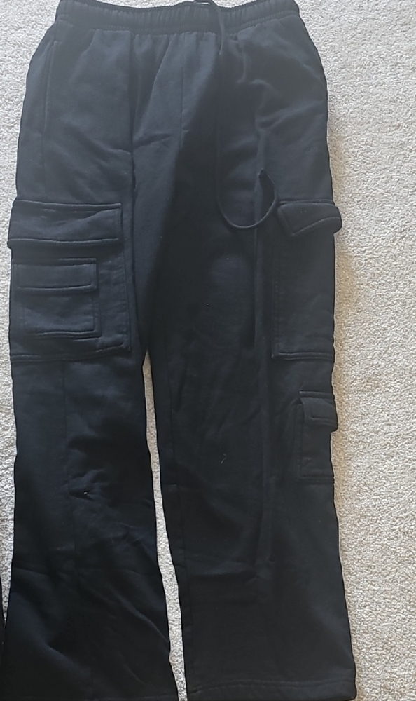 Garage Black Cargo Track Pants